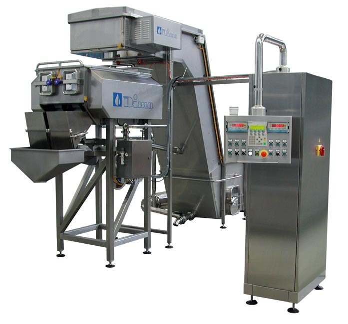 Sistemi automatici di caricamento, conteggio e pesatura delle mozzarelle per alimentare macchine confezionatrici