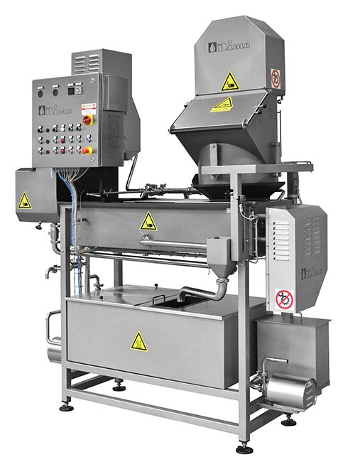 FORTWÄHREND BESCHICKABERE KOCH-, UND KNETMASCHINE MOD. SP11